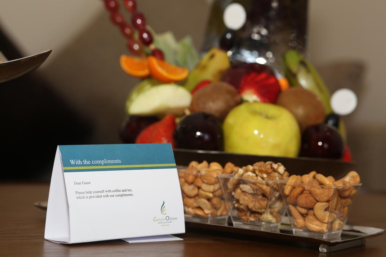 Grand Ocean El Sokhna Hotel Ain Sukhna Exterior photo A sign at the reception desk of a hotel